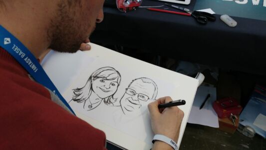 Custom Portrait of somebodys parents. That was pretty difficult :D